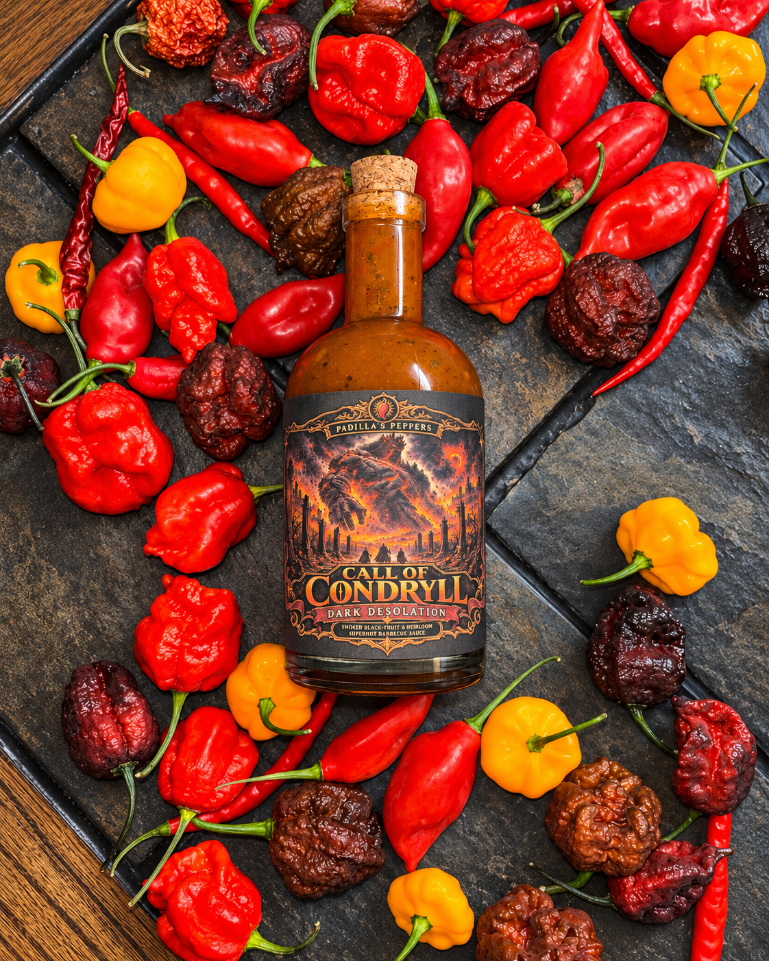 Call of Condryll BBQ sauce front label